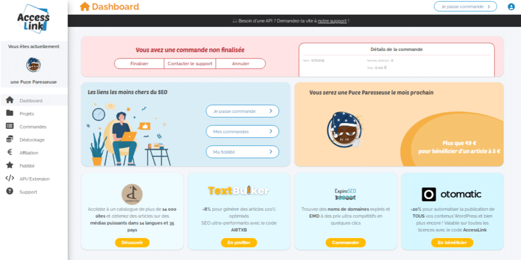 dashboard accesslink