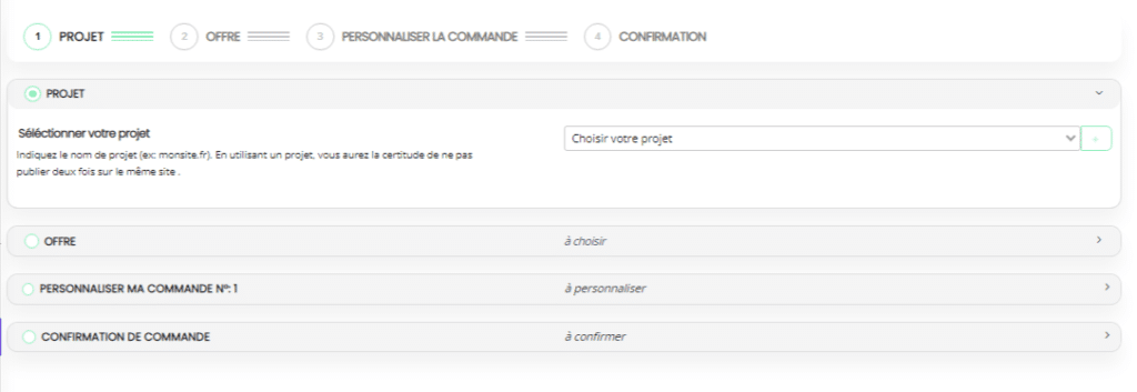 nouvelle commande linkuma
