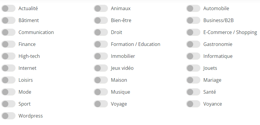 thématiques soumettre