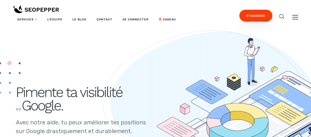 page d'accueil seopepper