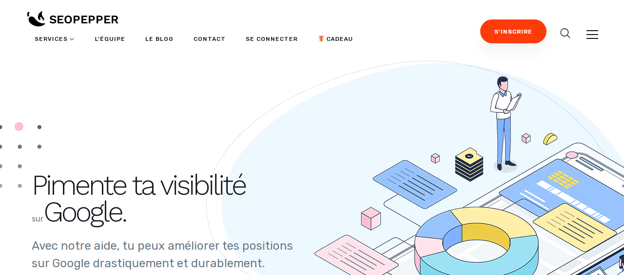 page d'accueil seopepper