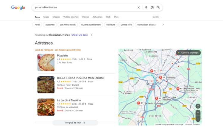 référencement local restaurant