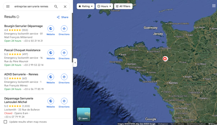 stratégie référencement local serrurier