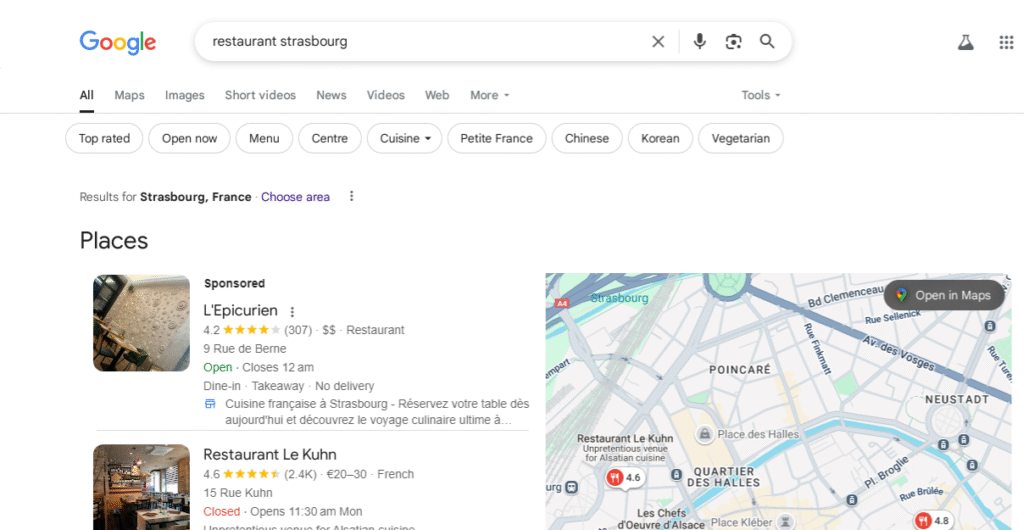 visibilité locale strasbourg